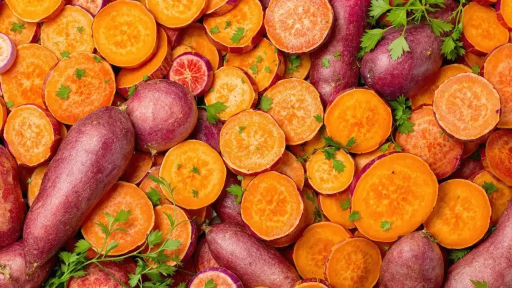 Patate douce féculent ou légume